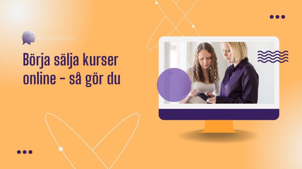 Börja sälja kurser online - rubrikbild